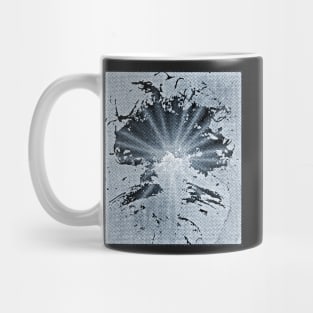 Textured Tree In Blue- The Tree Of Light. Mug